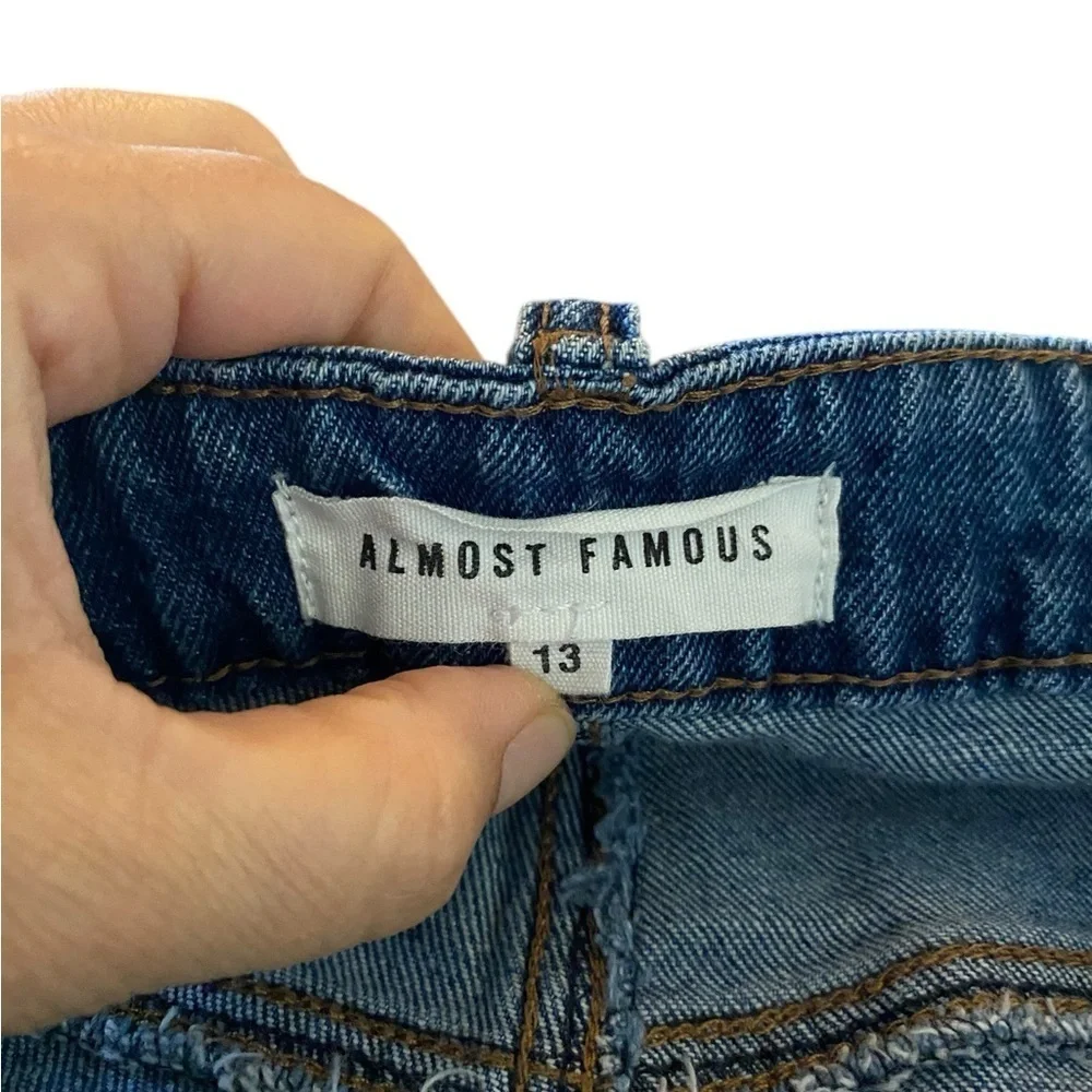 Almost Famous Distressed Blue Denim Cut Off Shorts boho western summer basic
